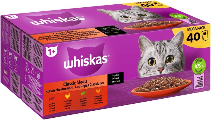 Immagine prodotto Whiskas Selezione classica (Adulto, 40 pz., 3400 g)