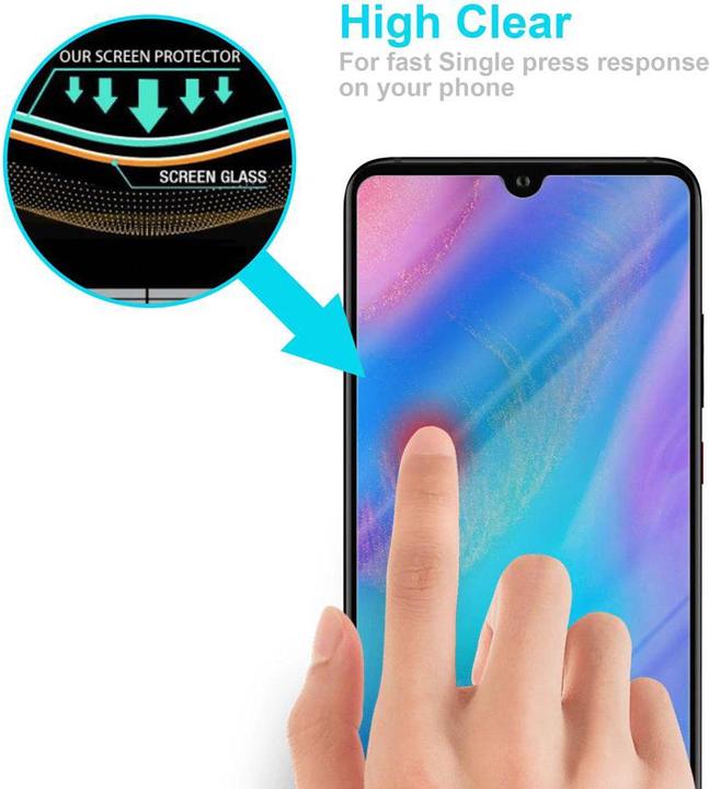 Produktbild Cadorabo Display Schutzglas für Huawei P30 (1 Stück, Huawei P30)