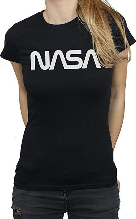 Actual product image Nasa Womens/Ladies Modern Logo Cotton Boyfriend T-Shirt (3XL)