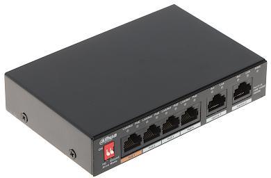 Actual product image Dahua PoE switch PFS3006-4GT-60-V2 unmanaged (6 Ports)