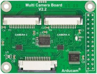 Actual product image Arducam Multi Camera Adapter Module (Accommodate up to four 5MP or 8MP Raspberry Pi cameras)