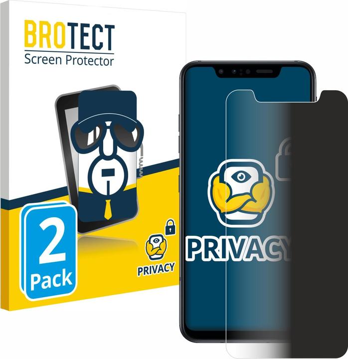 Actual product image BROTECT Anti-spy privacy film Blue light protection film (2 Piece, G8s ThinQ)
