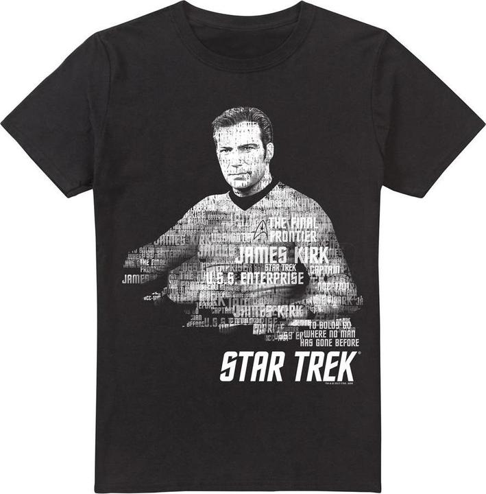 Actual product image Mens Words Captain Kirk T-Shirt (4XL)