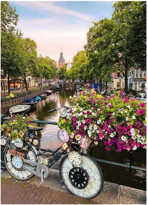 Actual product image Ravensburger Bicycle and flowers in Amsterdam (1000 pieces)