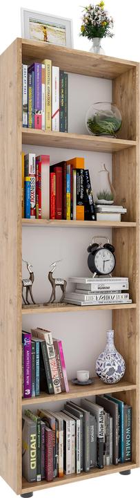 Immagine prodotto VCM Libreria con scaffale di stoccaggio in legno Scaffale decorativo per libri Scaffale Bulas 5 (56 x 20 x 169 cm)