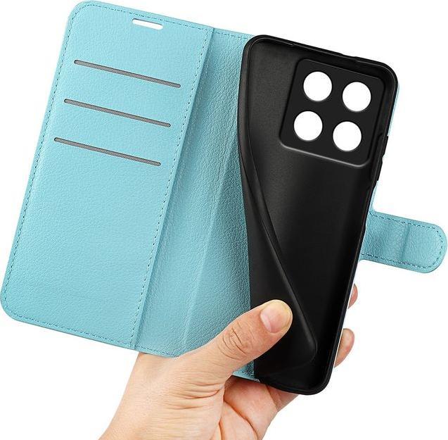 Actual product image MU Classic Litchi Leather Bookcover Series (Xiaomi 14T)