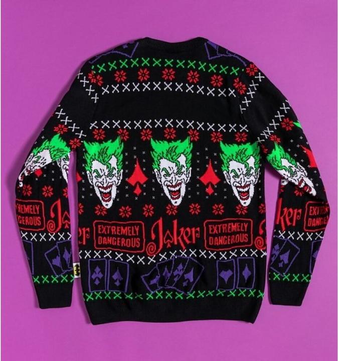 Produktbild The Joker Haha Holiday Pullover weihnachtliches Design (S)