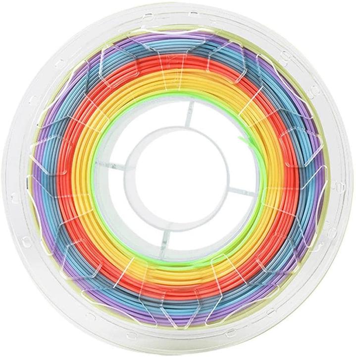 Produktbild Creality Filament PLA Regenbogen, 1.75mm, 1kg (PLA, 1.75 mm, 1000 g, Mehrfarbig)