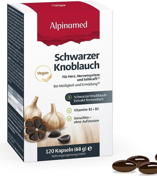 Image du produit Alpinamed Ail noir (120 pièce(s), Capsules, 103 g)