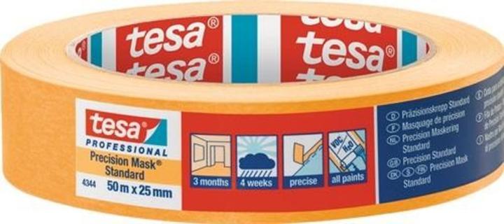 Produktbild tesa 4344 PRECISION STANDARD Malerkrepp für präzises Abdecken (25 mm)