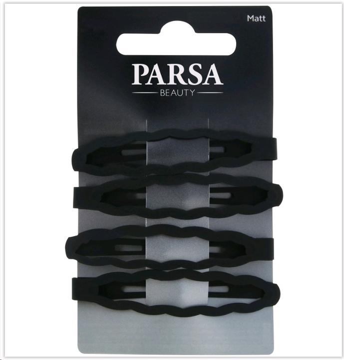 Image du produit Parsa Beauty Pinces à cheveux PARSA ondulées, mates, noires 4 pcs. (4 pcs)