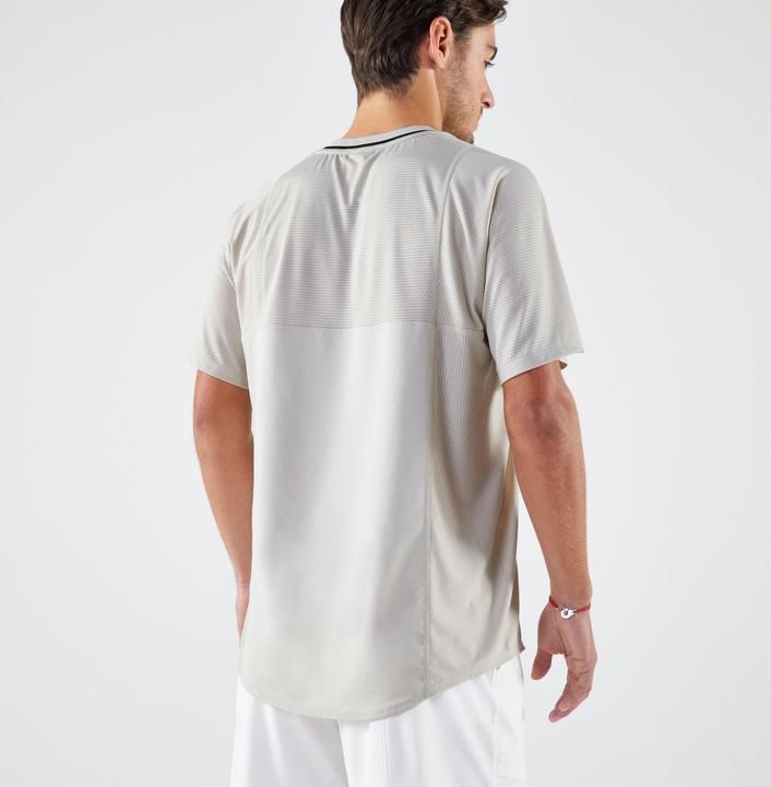Actual product image Kuikma Men's tennis T-shirt - DRY Gaël Monfils beige (XXL)