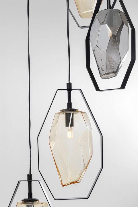 Actual product image Kare Design Pendant Light Diamond Fever Spiral Black Ø42cm (G9)