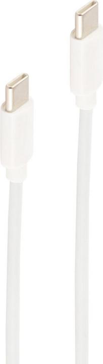 Actual product image Shiverpeaks ®-BASIC-S--USB Charge Sync Cable, USB C male to USB-C male, 2.0, ABS, white, 1.0m (1 m, USB 2.0)