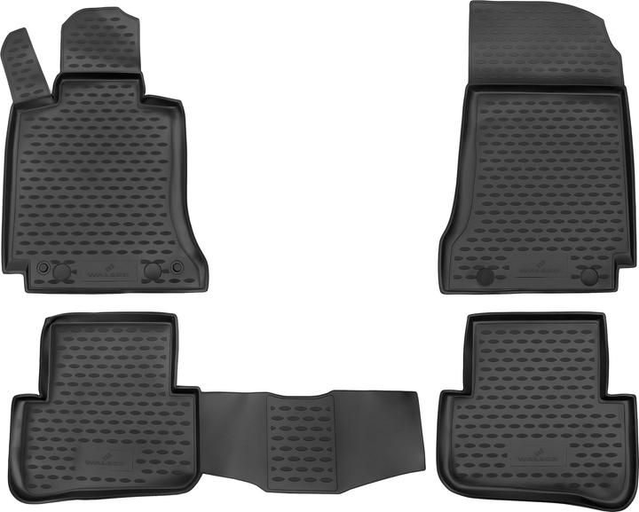Actual product image Walser XTR rubber mats for Mercedes-Benz C-Class (W204/S204) 2007 - 2015 model year (2 front mats + 2 rear mats)