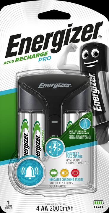 Immagine prodotto Energizer Ricarica Pro (4 pz., AA, 2000 mAh, Batteria + Caricabatterie)