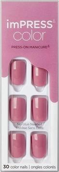 Actual product image KISS Self-adhesive nails imPRESS Colour Petal Pink 30 pcs (L)
