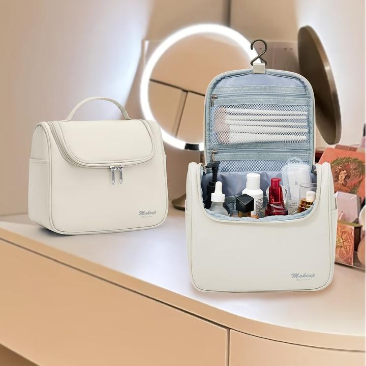 Produktbild Only-Bags.Store Casual Style grosse Kapazität Kosmetikkoffer, Nylon Kulturtasche mit mehreren Taschen, langlebig (9.80 l)