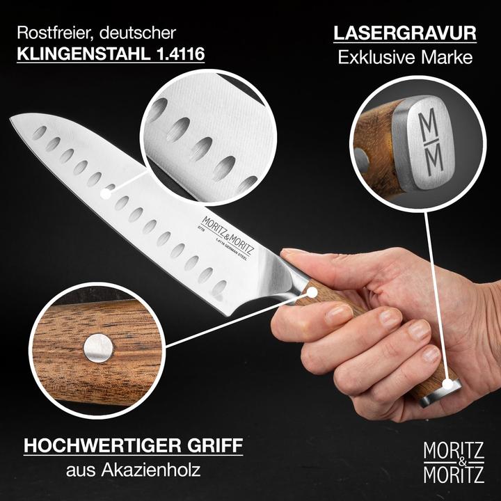 Produktbild Moritz & Moritz Santokumesser (18 cm)