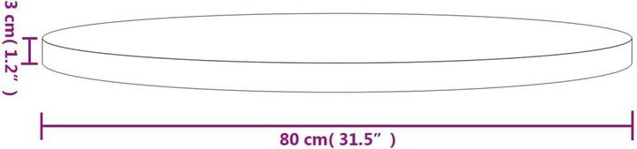 Image du produit VidaXL Gilli (Ø 80 x 3 cm)