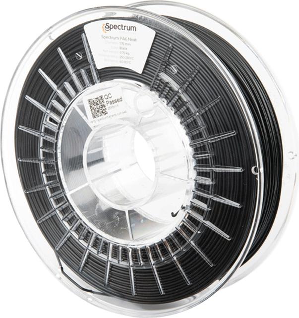 Actual product image Filament Nylon PA6 Neat black 0.75kg 1.75mm (1.75 mm, 750 g, Black)