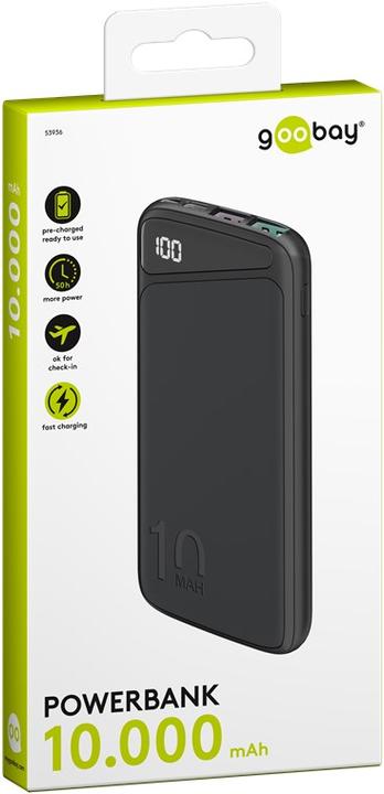 Actual product image Goobay Powerbank (10000 mAh, 22.50 W, 37 Wh)