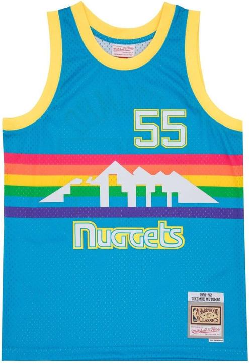 Produktbild Mitchell & Ness Swingman Jersey Denver Nuggets TROPICAL Dikembe Mutombo - M (M)