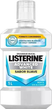 Actual product image Listerine Advanced Whitening Mouthwash Mild Flavor 1 Liter (1000 ml)