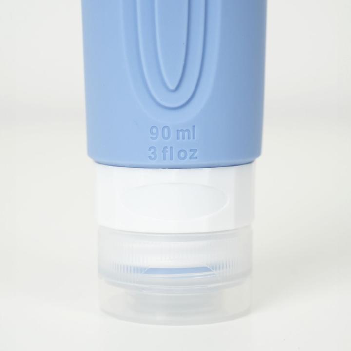 Immagine prodotto Hermex Set di 4 flaconi da viaggio per shampoo da spremere (Set manicure, Sacchi liquidi, Prodotto per l'igiene)