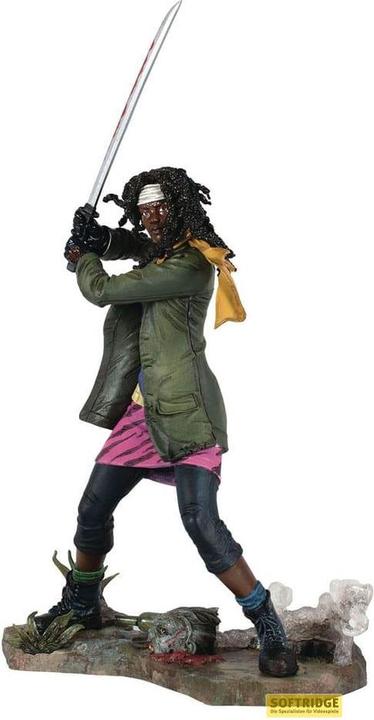 Actual product image Diamond Select Toys The Walking Dead Gallery PVC Statue Michonne 25 cm