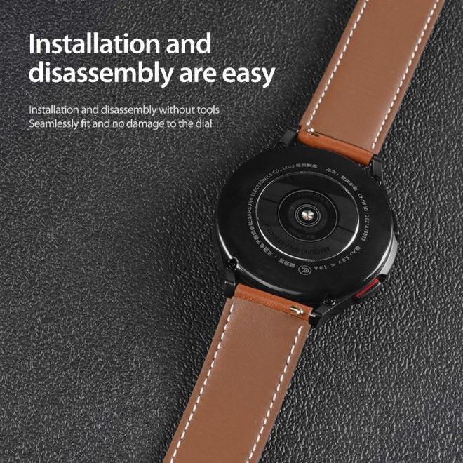 Actual product image Dux Ducis YA Series genuine leather strap (20 mm, Genuine leather)