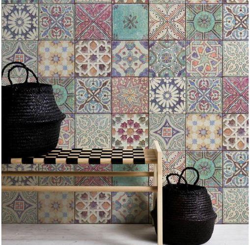 Produktbild Trenddeko Vliestapete Maritime Fliesenoptik, 10.05 x 0.53 m (LxB) (53 x 1005 cm)