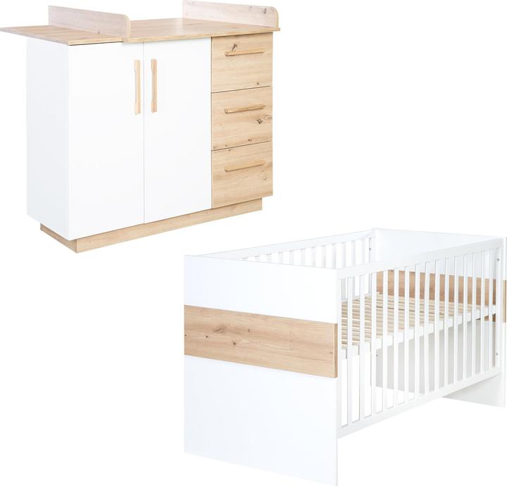 Actual product image Roba Children's room set Lion (Changing unit, Baby cot)