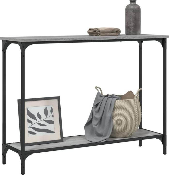 Actual product image VidaXL Console table grey Sonoma 101x30.5x75 cm