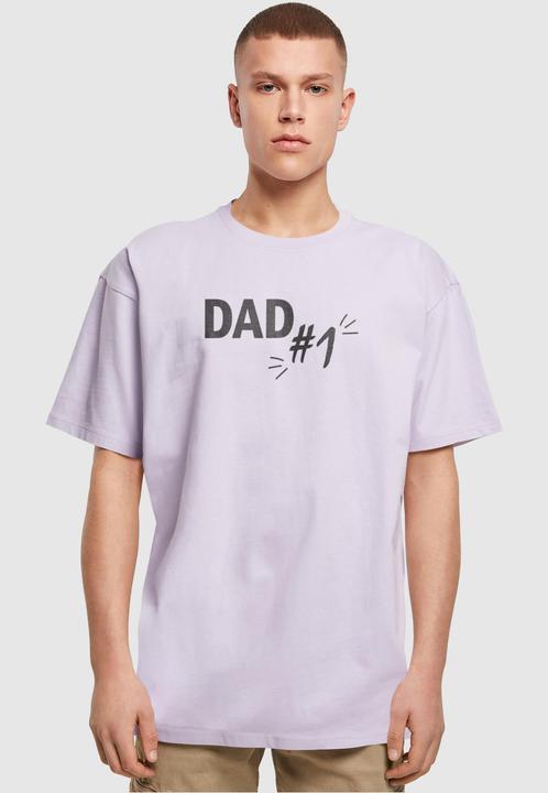Image du produit Merchcode Fathers Day - Tee surdimensionné lourd de papa numéro 1 - 115173 (M)
