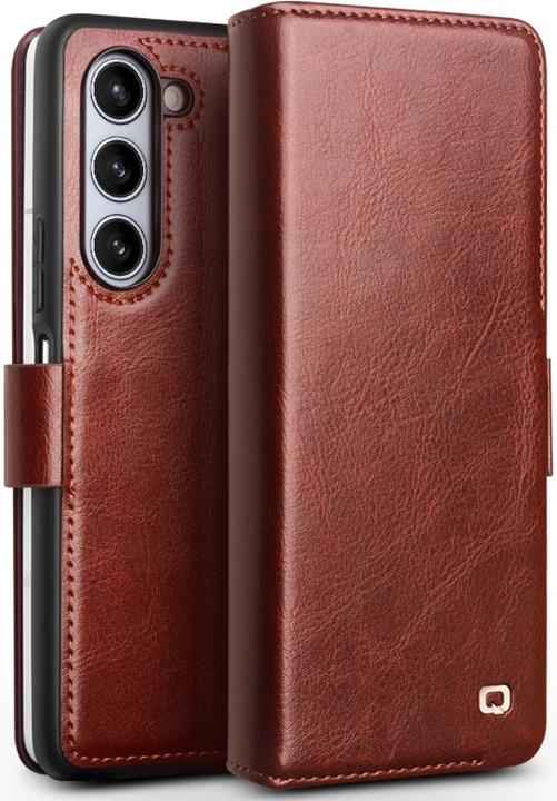 Produktbild QiAlino Hülle Flip mit magnetischem Verschluss Dunkelbraun (Samsung Galaxy Z Fold6)