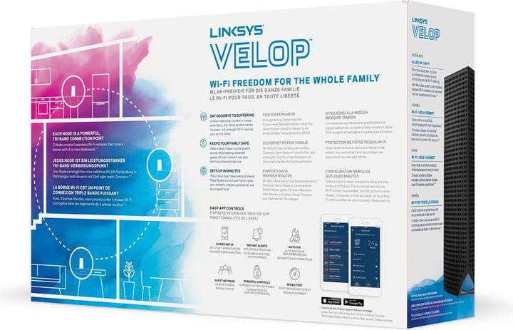 Produktbild Belkin Linksys VELOP Whole Home Mesh Wi-Fi System WHW0303