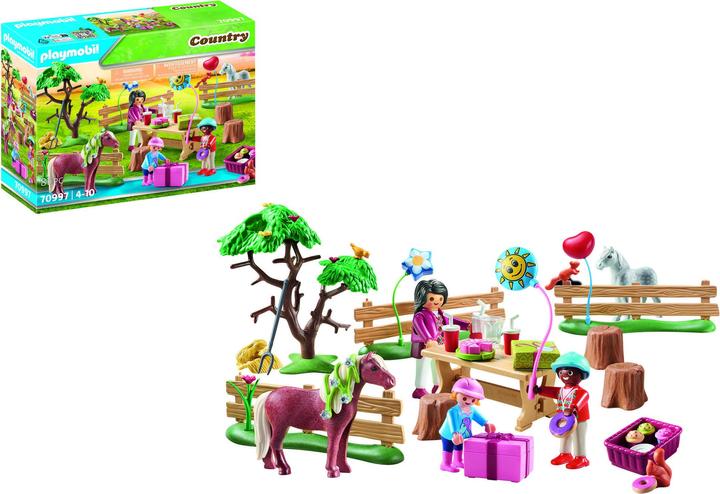 Image du produit Playmobil Anniversaire d'enfant au poney (70997, Playmobil Country)