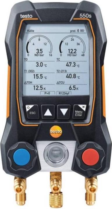 Actual product image Testo 550s Set e digital installer aid with wireless clamp temperature sensors
