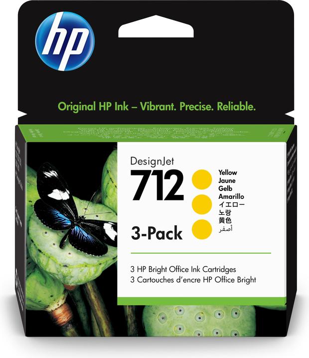 HP 712 3er Pack (Y)
