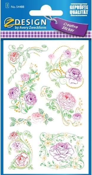 Produktbild Z-Design Blumenaufkleber