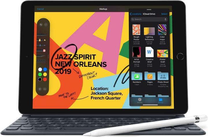 Actual product image Apple iPad (2019) (WLAN only, 10.20", 128 GB, Space Grey)