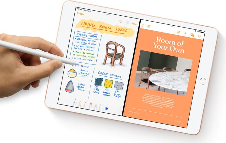 Actual product image Apple iPad (2019) (WLAN only, 10.20", 128 GB, Silver)