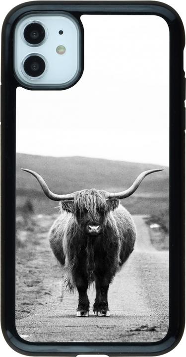 Immagine prodotto PhoneLook Bovini di razza Coque Hybrid Armor noir Highland (Apple iPhone 11)