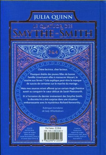 Produktbild Le quatuor des Smythe-Smith. Tomes 3 & 4 (Französisch, Quinn Julia, 2024)