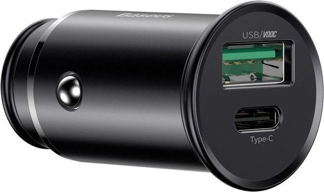 Actual product image Baseus Car Charger USB-C USB-A Car Charger USB-A USB-C Car USB Adapter