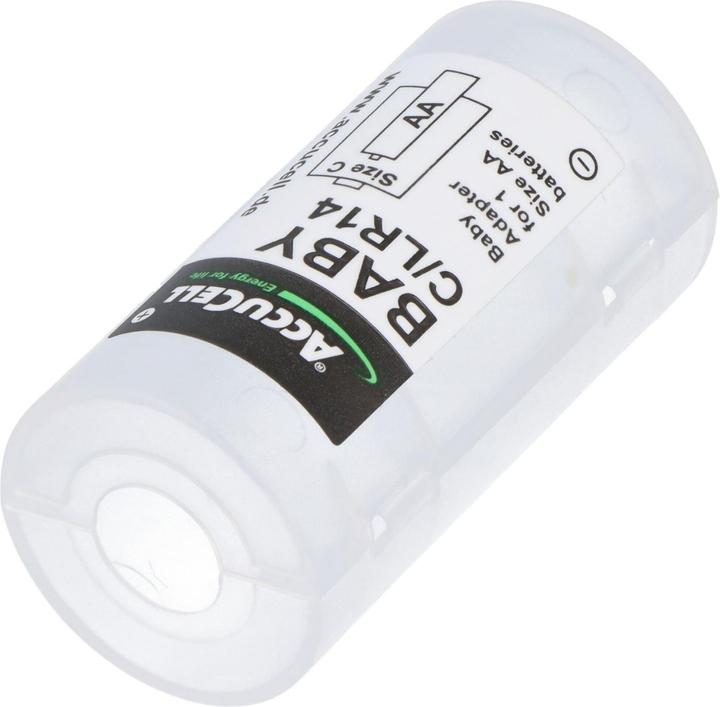 Produktbild Panasonic 2x Adapter C, Baby, LR14 und eneloop Akku NiMH, Mignon, AA, HR06 (2 Stk., R14, C, 2000 mAh)