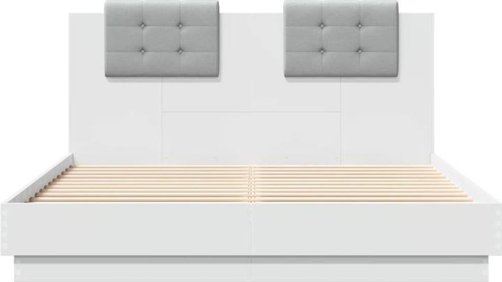Image du produit VidaXL Bettgestell mit Kopfteil und LED-Leuchten (120 x 200 cm)
