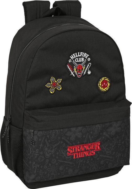 Immagine prodotto Universal Textiles Zaino scuola Stranger Things Nero 30 x 46 x 14 cm