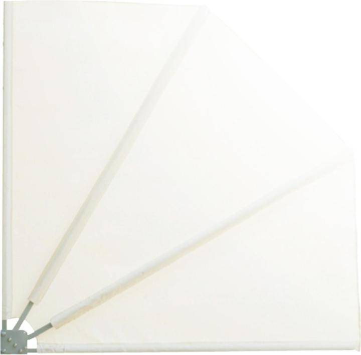 Immagine prodotto Keller Fahnen Balkonfächer, inkl. Abdeckhaube 140x140 cm creme (140 cm)